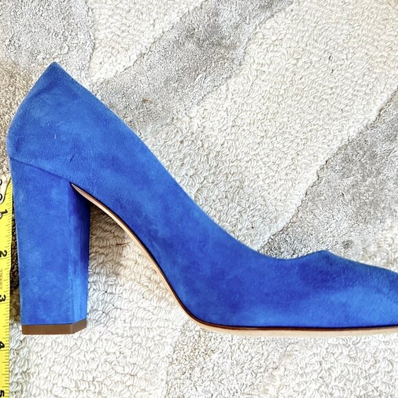 J crew Blue Heel Suede pump - Picture 2 of 11